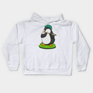 Penguin Musician Flute Music Kids Hoodie